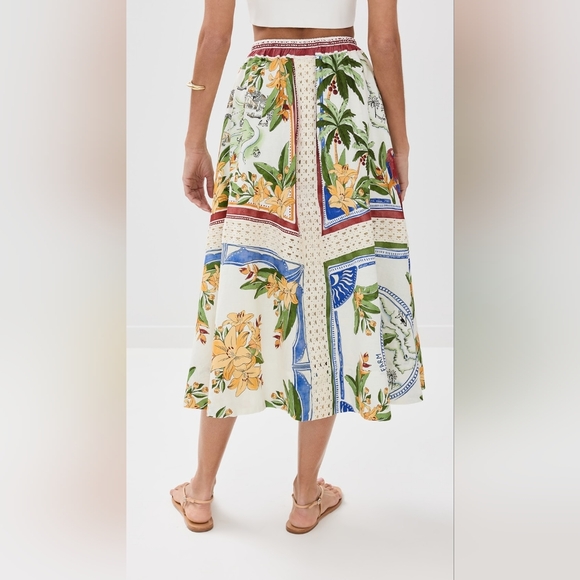 FARM RioTropical Midi Skirt NWT Sz XS - Picture 3 of 7
